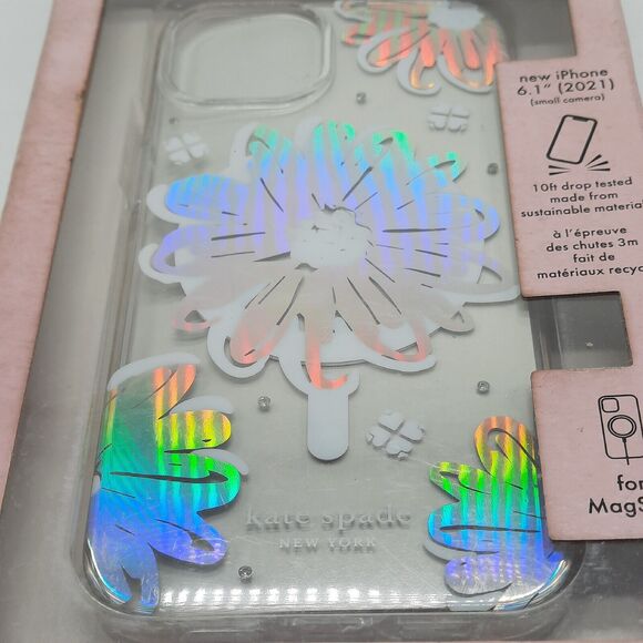 Kate Spade NY iPhone 13 Case Hardshell Protective Magsafe 6.1" Drop Tested - Picture 4 of 5